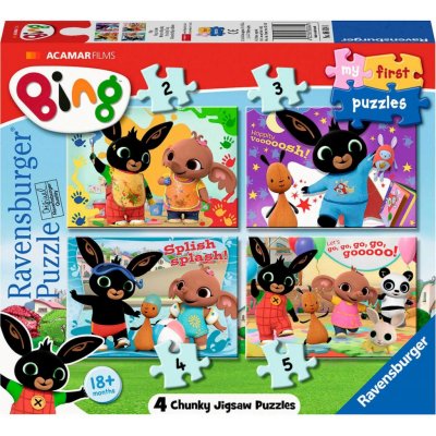 Ravensburger Moje první Bing: Zábava s přáteli 4v1 2,3,4,5 dílků