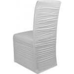 Elastický návlek na židle řasený Varianta: 3 šedá nejsvětlejší, Balení: 1 ks – Zboží Mobilmania