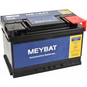 Meybat Standard 12V 72Ah 640A od 2 329 Kč - Heureka.cz