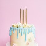 PartyDeco svíčky dlouhé zlaté – Zboží Dáma