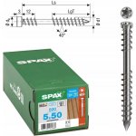Vruty do terasových prken ocel stříbrné A2 Spax 5x50 mm 500 ks – Hledejceny.cz