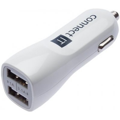 CONNECT IT PREMIUM nabíječka do auta 2xUSB 3.1A+1A, Bílá CI-708 – Zbozi.Blesk.cz