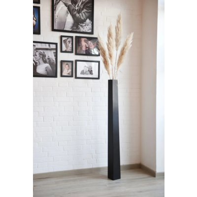 Váza OBELISK, sklolaminát, výška 120 cm, černá – Hledejceny.cz