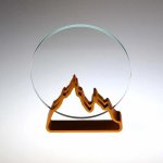 Plaketa kulatá v kovovém stojánku-hory zlaté – Hledejceny.cz