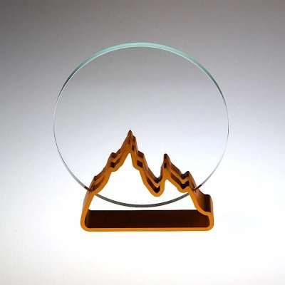 Plaketa kulatá v kovovém stojánku-hory zlaté – Hledejceny.cz