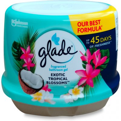 Glade Exotic Tropical Blossoms vonný gel do koupelny 180 g – Sleviste.cz