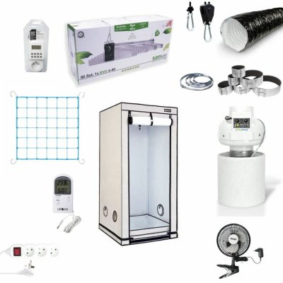 Growmarket Kompletní grow box Ambient LED SANlight 265W Set 80x80x180 cm – Hledejceny.cz