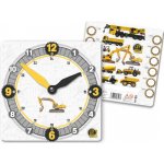 Papírové hodiny, procvičovací, NÁKLADNÍ VOZY, 21 cm, 1 kus – Sleviste.cz