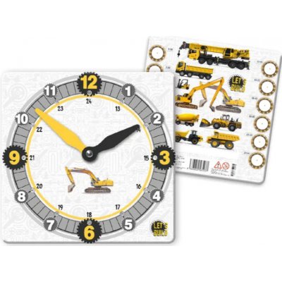 Papírové hodiny, procvičovací, NÁKLADNÍ VOZY, 21 cm, 1 kus – Sleviste.cz