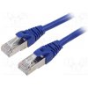 síťový kabel Qoltec 54536 Patch, F/UTP, 6, lanko, Cu, PVC, 1,5m, modrý