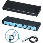 i-Tec USB 3.0 / USB-C / Thunderbolt 3 Dual Display Docking Station + Power Delivery 85W CADUAL4KDOCKPD – Zboží Živě