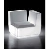 Taburet EURO 3 PLAST Svítící sedačka BIG CUT - rohový díl - 8281, , Barva sedáku Oranžová, Varianta Indoor (vnitřní prostředí)