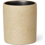ferm LIVING Kelímek na zubní kartáčky BON 6,5 cm porcelán písková – Sleviste.cz