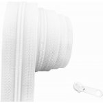 Zip spirálový bílý 5 mm metráž – Zboží Mobilmania