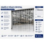 Dílenský termoizolační závěs - PVC fólie Crystal 0,5mm – Zboží Mobilmania