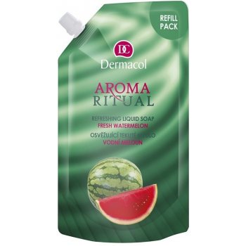 Dermacol Aroma Ritual Vodní meloun Osvěžující mýdlo na ruce náhradní náplň 500 ml