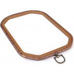 Prima obchod Vyšívací rámeček k zavěšení hranatý hnědá světlá – Zboží Dáma