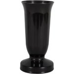 Váza hřbitovní KALICH těžká plastová d12x24cm černá – Zboží Dáma