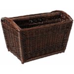 ČistéDřevo Proutěný stojan na noviny - dvojitý tmavý – Zboží Dáma