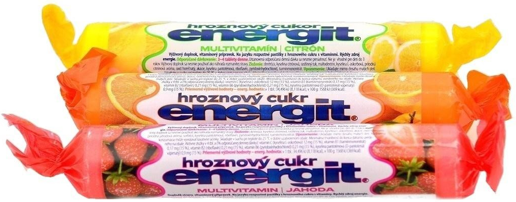 Vitar Energit multivitamín hroznový cukr pomeranč 17 tablet od 15 Kč -  Heureka.cz