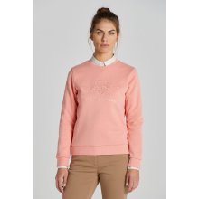 Gant mikina REG TONAL SHIELD C-NECK SWEAT PEACHY PINK