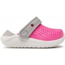 Crocs LiteRide Clog K Electric Pink White 205964 6QR J6 růžová