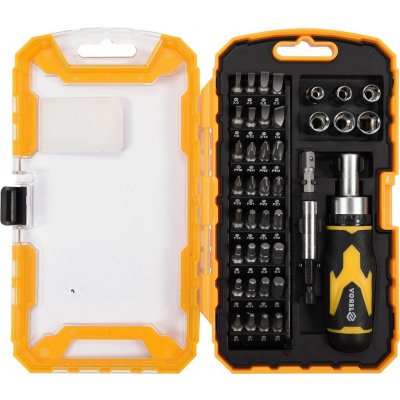 Šroubovák ráčnový s bity + nástavce - sada 41ks VOREL – Hledejceny.cz