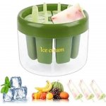 Formy na zmrzlinu s nádobou, sada zelená, 8 ks – Zbozi.Blesk.cz