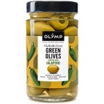 Olymp Zelené olivy s jalapeno 320 g – Zboží Dáma