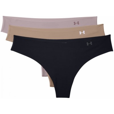 Triumph Dámské kalhotky Under Armour PS Thong 3 Pack světle růžová – Zboží Mobilmania