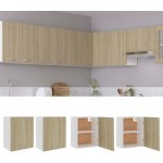 zahrada-XL Závěsné skříňky 2 ks dub sonoma 50 x 31 x 60 cm dřevotříska 805081 – Hledejceny.cz