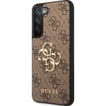 Pouzdro Guess PU 4G Metal Logo Samsung Galaxy S23 hnědé – Sleviste.cz