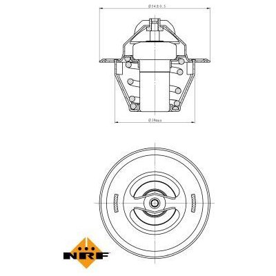 Termostat, chladivo NRF 725212 – Hledejceny.cz