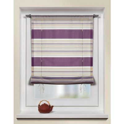 HOME WOHNIDEEN záclona metráž 28179 sire 145 cm 026 fialova (9,30 m) – Hledejceny.cz
