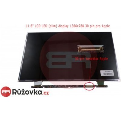 11.6'' LCD LED (slim) display 1366x768 30 pin pro Apple B116XW05 V.0 – Zboží Mobilmania