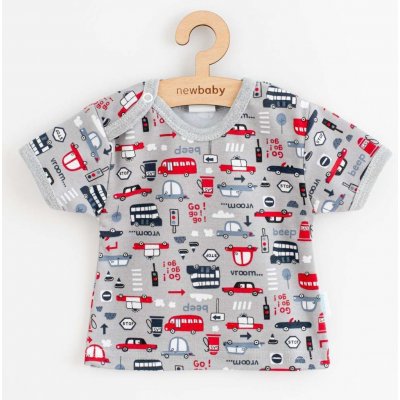 Kojenecké bavlněné tričko s krátkým rukávem New Baby Go!go!go! – Zboží Mobilmania