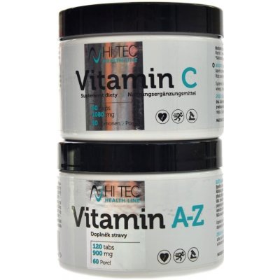 HiTec Nutrition HL Vitamin A-Z 120 kapslí+ vitamín C 60 kapslí