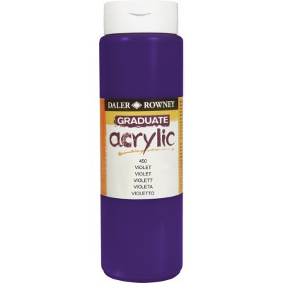 Daler Rowney Graduate akrylová barva violet 500 ml 1 ks – Hledejceny.cz