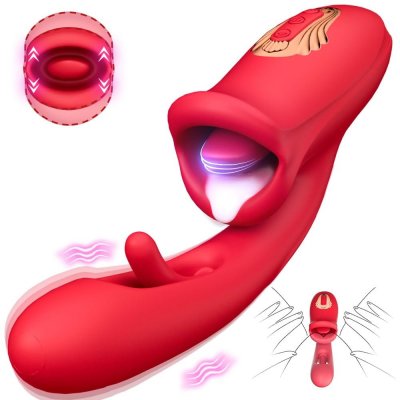 SuperLove Triple Stimulation Licking Tongue & Flapping G Spot – Zboží Dáma