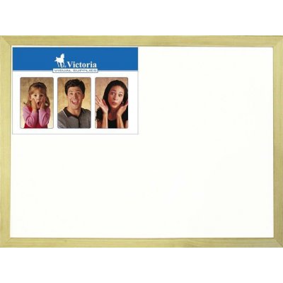 VICTORIA Bílá magnetická tabule, 30 x 40 cm, dřevěný rám VVI4 – Zboží Mobilmania