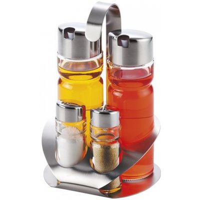 TORO Dochucovací souprava sůl pepř olej ocet – Zboží Dáma