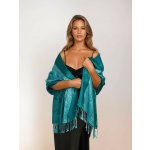 Classic Scarf tyrkysově zelená vlněná šála – Zboží Dáma