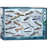 EuroGraphics Válečné lodě 2. světové války World War II Warships 1000 dílků – Zboží Mobilmania