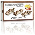 WOODEN CITY 3D puzzle mini sada Widgets: Sportovní auta 42 ks – Zboží Dáma