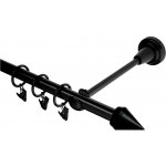 GARNÝŽE-HEBR Garnýž Hrot černá jednoduchá 440 cm – Zboží Mobilmania