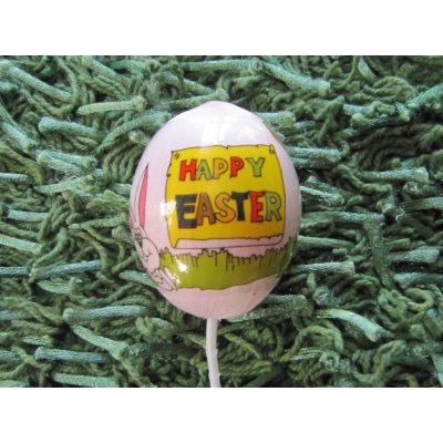 Vajíčko zápich "Happy easter" růžové – Hledejceny.cz