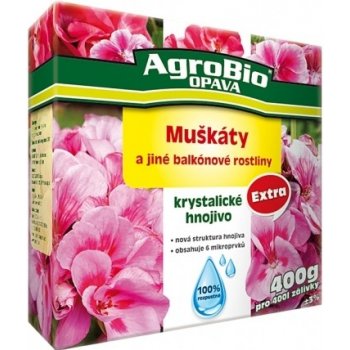 AgroBio Opava, s.r.o. Krystalické hnojivo Extra Muškáty 0,4 kg