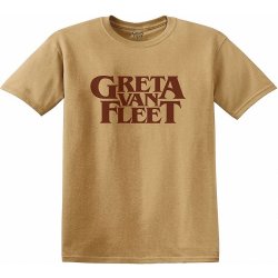 Greta Van Fleet tričko Logo Gold