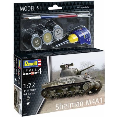 Revell Sherman M4A1Plastic ModelKit tank 03290 1:72 – Zboží Dáma