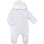 Zimní kojenecký overal z Minky Nicol Bubbles bílý – Zboží Dáma